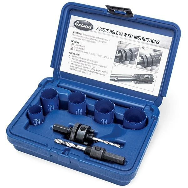 Eastwood 7 Piece Hole Saw Kit 5 Eastwood 7 Piece Hole Saw Kit - Image 3