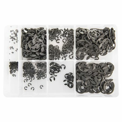FROST Metric E-Clip Retaining Ring Assortment (1.7-15.5mm) 1 FROST Metric E-Clip Retaining Ring Assortment (1.7-15.5mm) -Hot Sale Metal Fabrication Shop t127